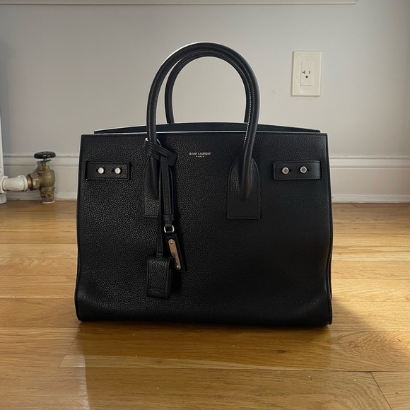 NWT black small Saint Laurent ‘Sac Du Jour’ handbag (O/S) - Picture 13 of 14